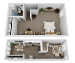 1 Bed 1 Bath 955 SQ FT