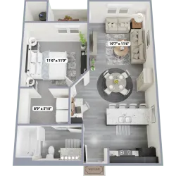 1 bed