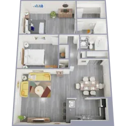 tower two bedroom two bath