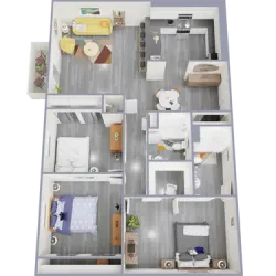 Tower Three Bedroom Two bath