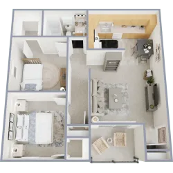 2 bedroom 1 bathroom