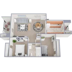 2 bedroom 1 bathroom