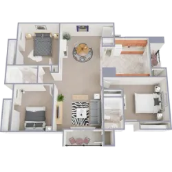 3 bed 1.75 Bath B