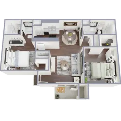 two bedroom two bath