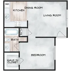 1bed 1 bath