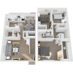 three bedroom 1.5 bath