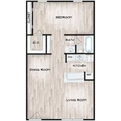 one bedroom one bathroom