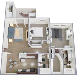 B2 | 2 Bed | 2 Bath | 987 sq ft