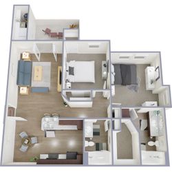 B2 | 2 Bed | 2 Bath | 987 sq ft