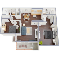B3 2x2 floor plan