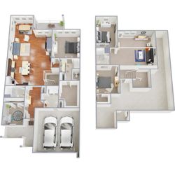Three bedroom townhome with den at Fairways Villas at City Center
