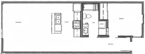 1x1 L floor plan