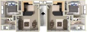 Bronze 3D Floor Plan