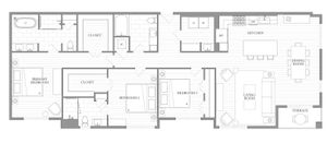 1Riva Row New Apartments | Luxury Apartments in Texas | 1Riva Row 3 bedroom apartments