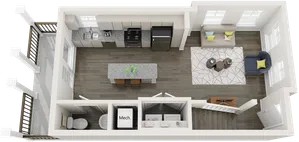 TH-B5 | 2 bed 3 bath | from 990 square feet