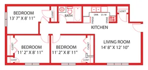 East 3 Bdrm