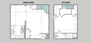 Two-story Carriage House of the Lorrie.