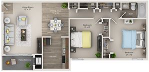 The Pointe at White Marsh (Closed) - Two Bedroom - B2D