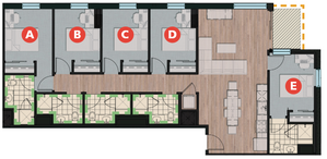 5X5 | 5 bed 5 bath | from 1,556 square feet