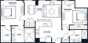 B8PH | 2x2 PH | 1067 sq ft