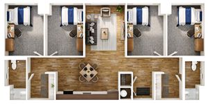 4 Bedroom 2 Bath