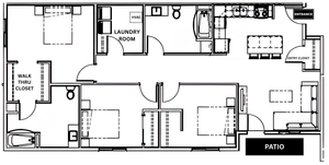 3C - 3BED2BATH - 1400SF