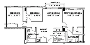 Model C | 3 Bedroom, 2 Bath