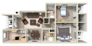 Two Bed Two Bath