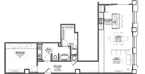 1 Bedroom Floor Plan | Luxury Apartments In Kansas City Missouri | The Power Light Building