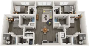 D2.3 | 4 bed 4 bath | from 1457 square feet