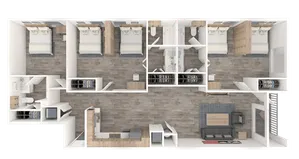 Sparq on Rio San Pedro 3x3 Floor Plan Image