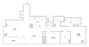Two Bedroom B-04.1 - 1431 Sq. Ft. - L45