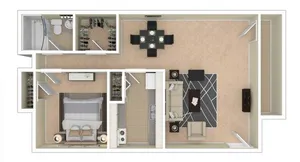 VairoVillage 1BD 1Bath 615sqft