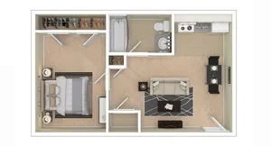 VairoVillage 1BD 1Bath 500sqft