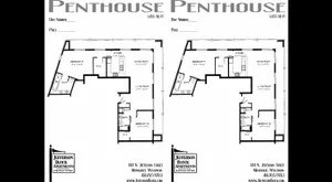 2 Bed / 2 Bath Penthouse - 1,455 SF