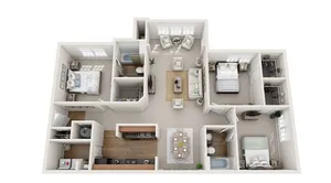 3 Bed 2Bath 1330 sq ft