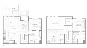 1Riva Row New Apartments | Luxury Apartments in Texas | 1Riva Row 2 bedroom townhome with den