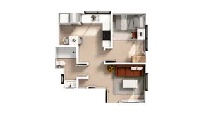 1 Bedroom x 1 Bath