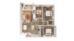 Two Bedroom Two Bathroom