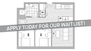 2 bedroom 1 bathroom 2 bed 1 bath luxury student apartment with terrace