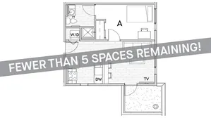 1 Bedroom Floor Plan 2 | Apartments In Fort Collins Near Csu | Uncommon Fort Collins