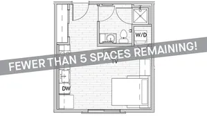 Studio Floor Plan | Csu Off Campus Housing | Uncommon Fort Collins