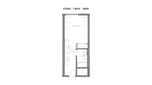 Studio - 356 sf