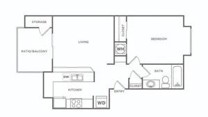 One Bedroom Renovated | 1 bed 1 bath | 583 sq ft