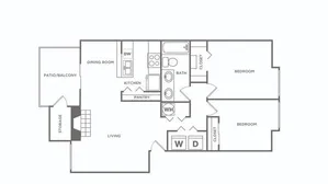 Two Bedroom / One Bath Renovated | 2 bed 1 bath | 935 sq ft