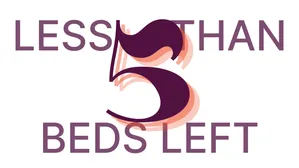 less than 5 beds left