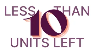 less than 10 units left