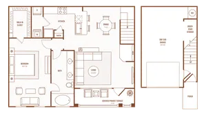 1 Bedroom 1 Bath, 1476 Square Feet