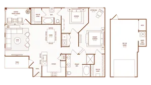 2 Bedroom 2 Bath, 1648 Square Feet