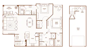 2 Bedroom 2 Bath, 1604 Square Feet